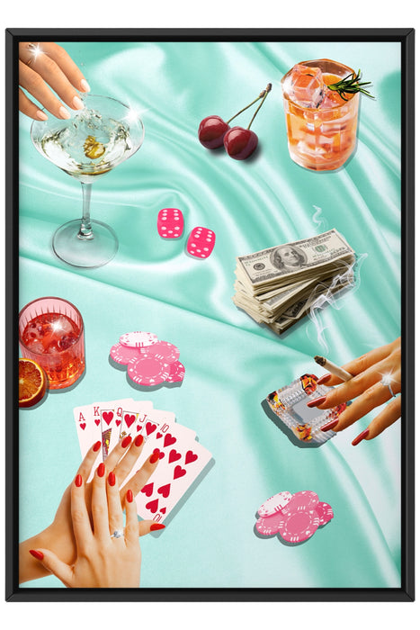 Poker Poster Girly Table