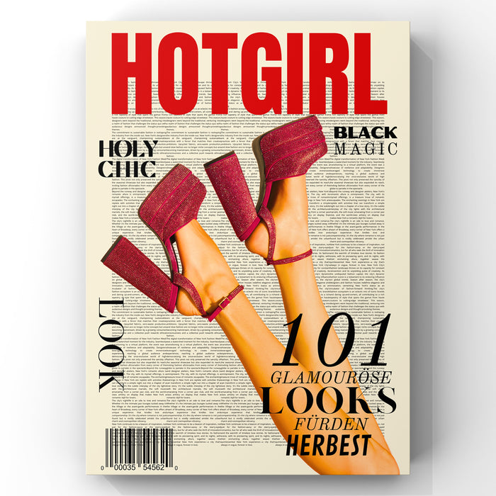 Vintage Hotgirl Newspaper Poster