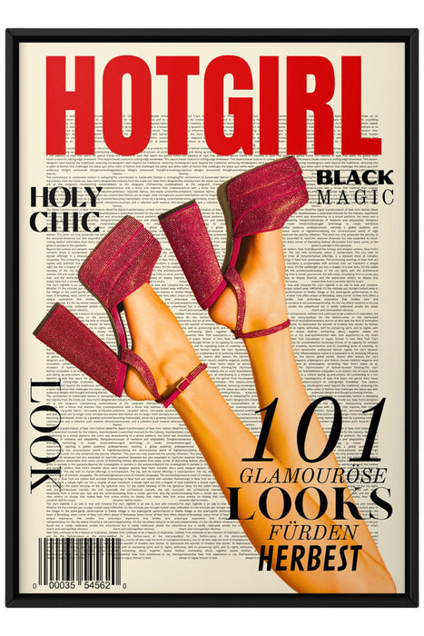 Vintage Hotgirl Newspaper Poster